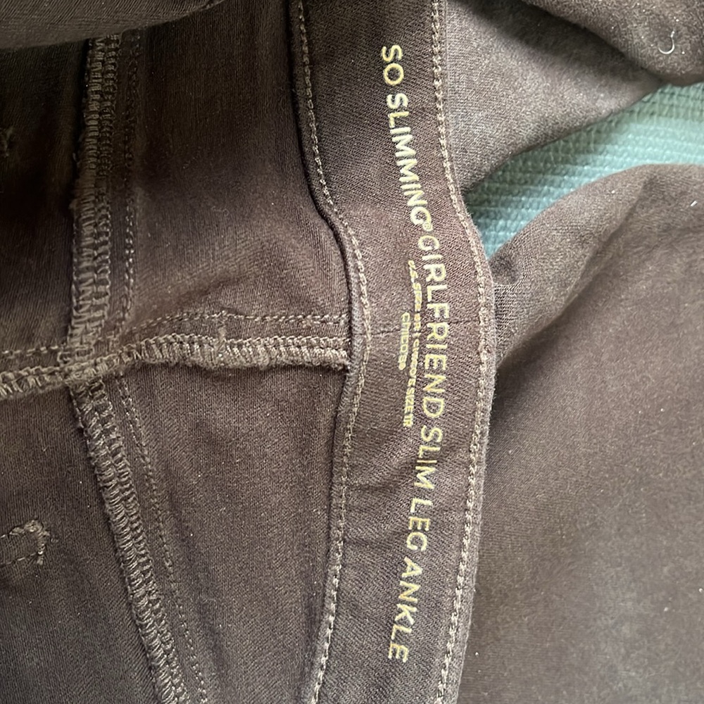 Chicos Brown pants So Slimming Girlfriend Slim Leg Ankle 8R Chicos Size 1R - Picture 4 of 7